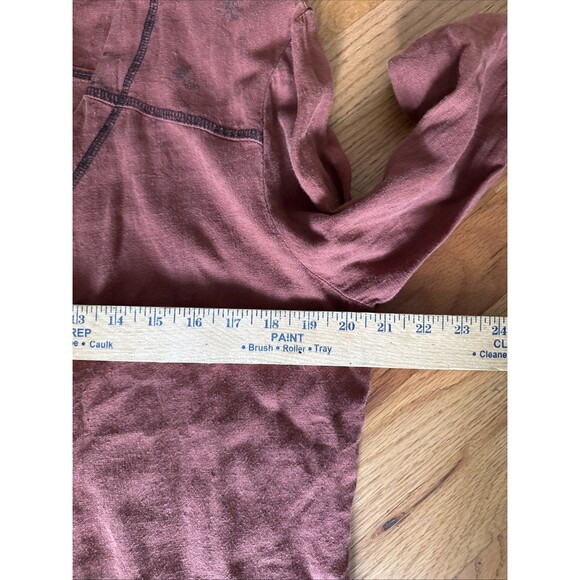 Lady’s Image Blazer Medium Rust Red Blazer Jacket Lagenlook Artsy Linen - Picture 9 of 10